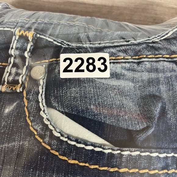 Realco Jeans Bootcut Denim Jeans Womens 32 Plus size Blue Stretch Western 2283 - Picture 11 of 11
